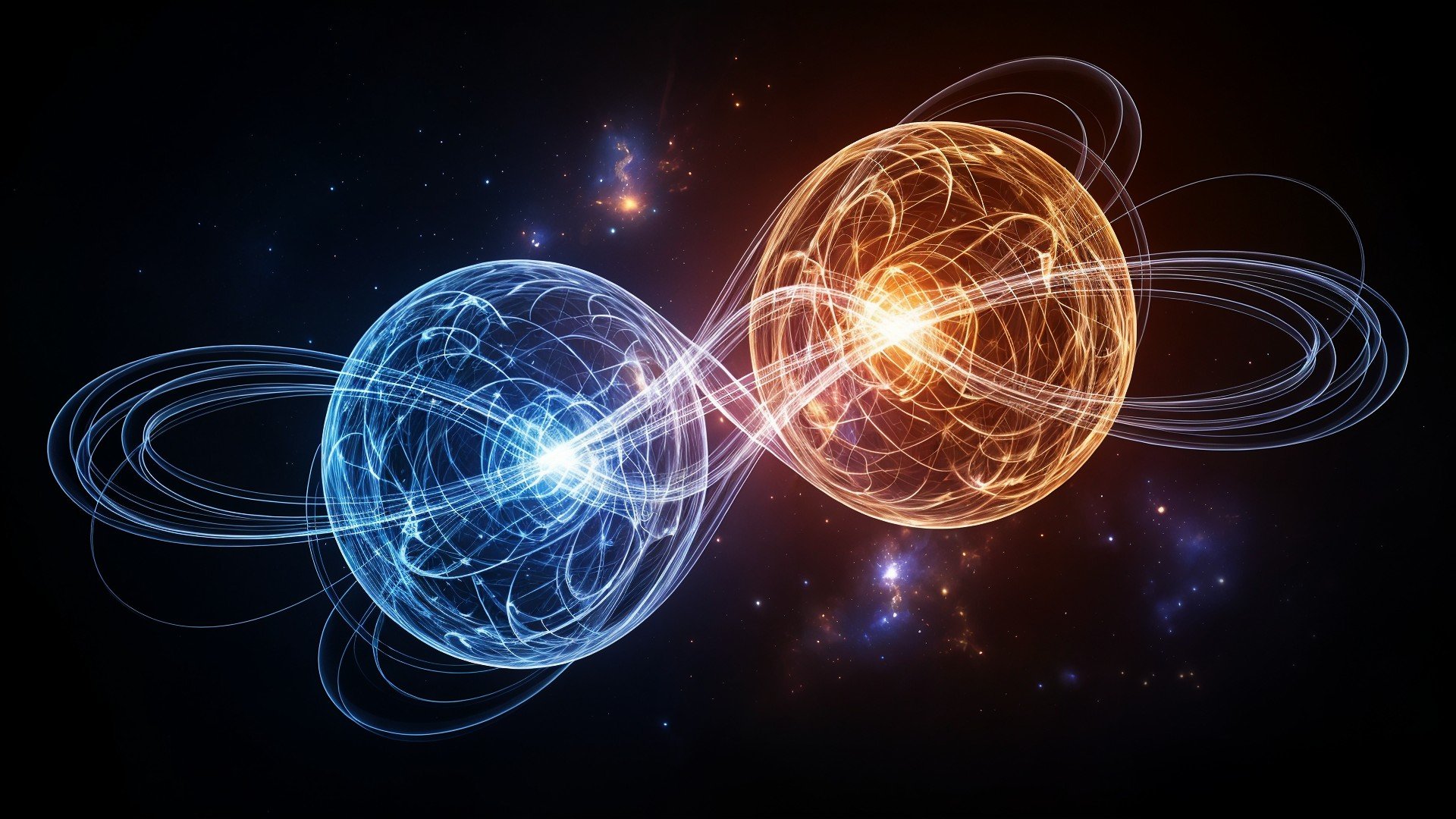 Weltraum, Sterne, Quantencomputer, Quantenphysik, Galaxien, Teilchenphysik, Quantentechnologie, Quantenmechanik, Quantenverschränkung, Theoretische Physik, Energiefelder, Quantenforschung, Quanteninformation, Subatomare Teilchen, Verschränkte Teilchen