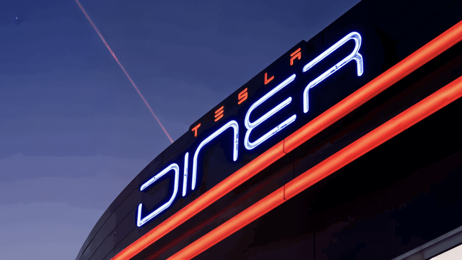 Elektroautos, Elektromobilität, tesla, Elektroauto, Tesla Motors, Café, Diner, Tesla Diner