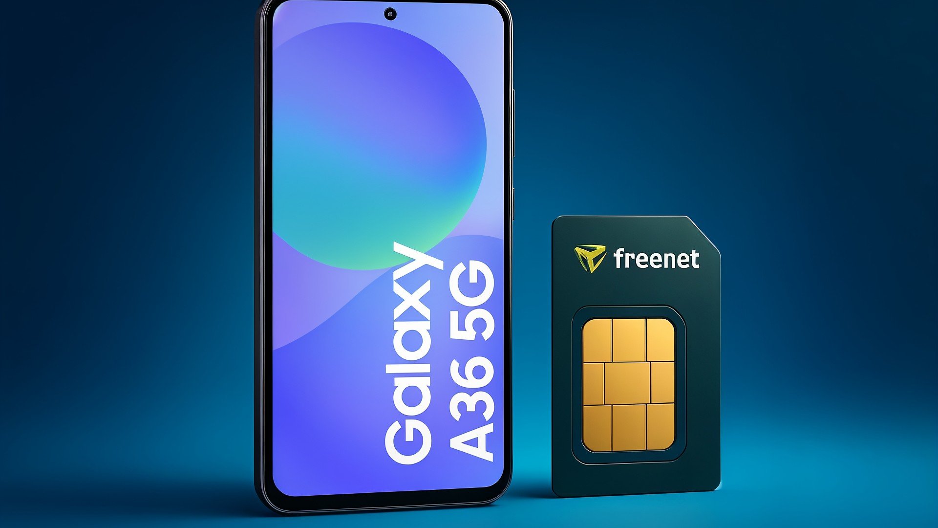 Smartphone, Android, Mobilfunk, 5G, Tarif, Deal, Digitalisierung, Telekommunikation, Bundle, Mobilfunkanbieter, Mobiltelefon, Samsung Galaxy A36, Produktpräsentation, Handytarif, Bundling, Mobilvertrag, Freenet SIM-Karte, Tech-Angebot