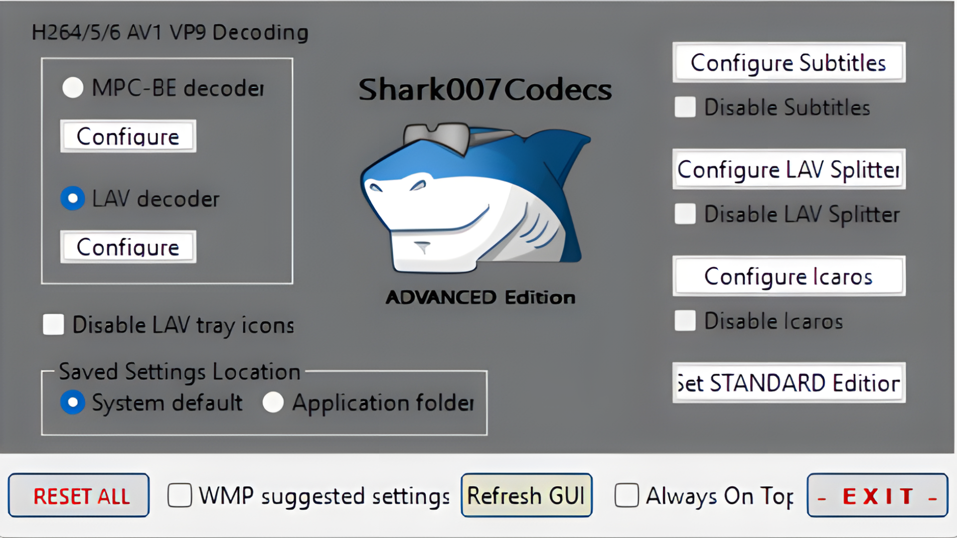 Shark, Codec Pack, shark007