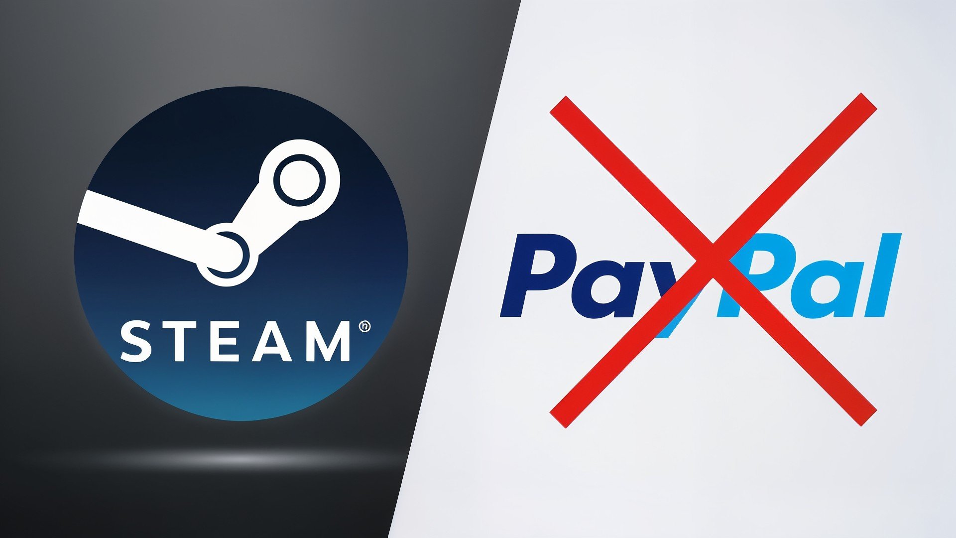 Gaming, Logo, Steam, Valve, E-Commerce, Valve Steam, Paypal, Logos, Spieleplattform, Digitaler Vertrieb, Videospielindustrie, Steam Logo, Online-Bezahlung, Zahlungsmethode, Technologie-News, Geschäftsbeziehung beendet, Unternehmenskonflikt, Kundenzahlung, Digitale Vertriebsplattform