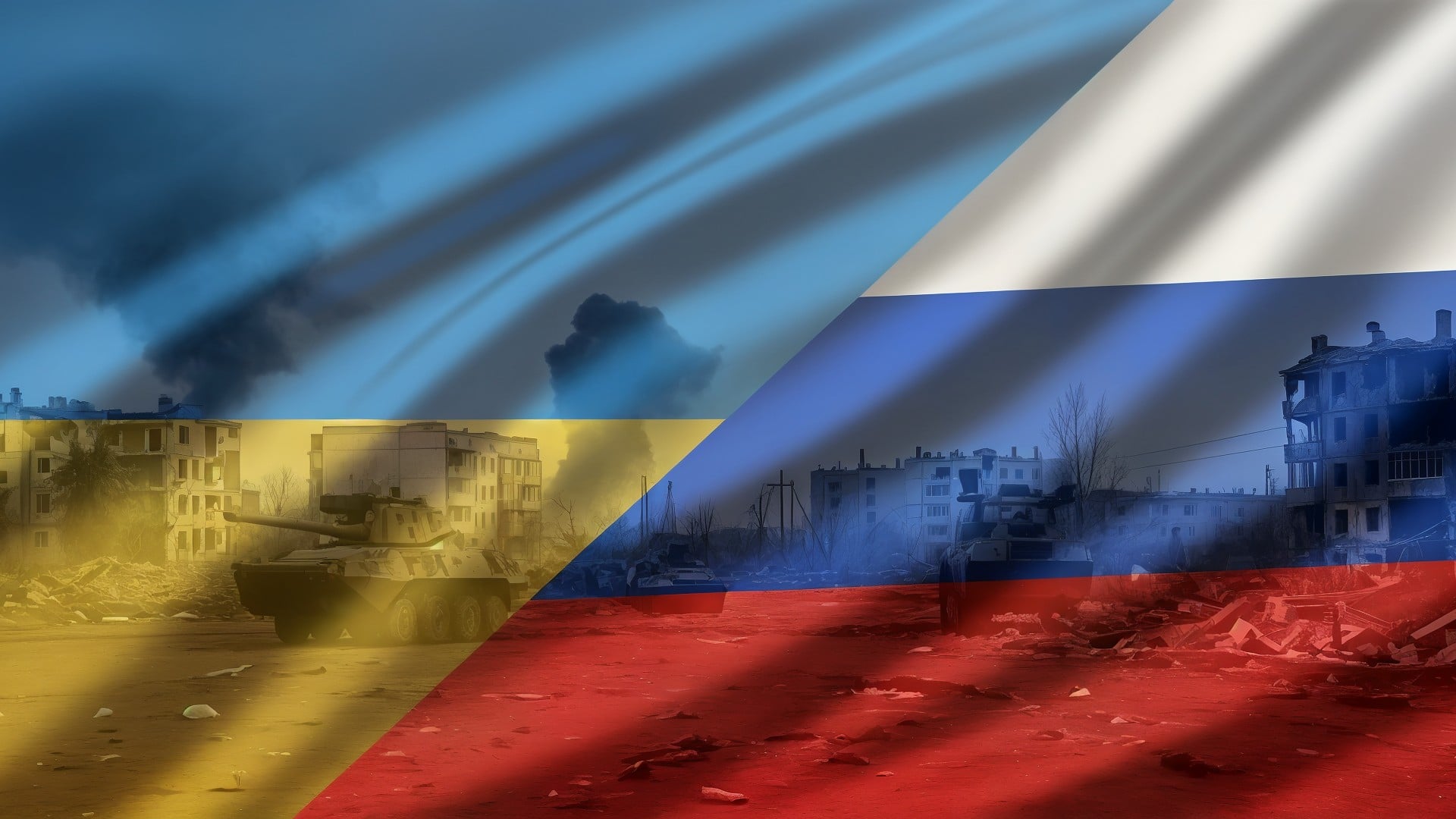 Angriff, Russland, Ukraine, Militär, Krieg, Krise, Feuer, Explosion, Ukraine-Krieg, Gewalt, Ukraine-Konflikt, Invasion, Rauch, Zerstörung, Flaggen, Kampf, Bedrohung, Trümmer, Ukraine-Russland-Konflikt, Verwüstung