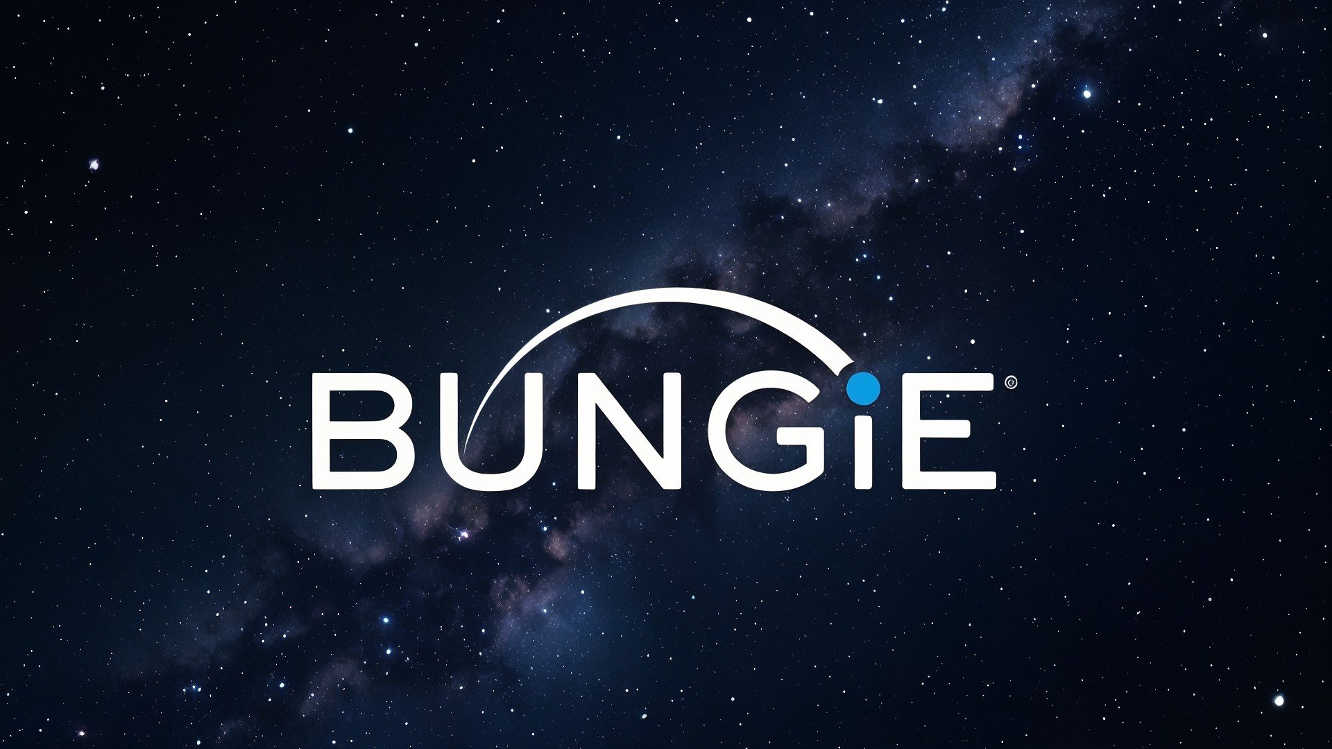 Weltraum, Weltall, Astronomie, Videospiele, Sci-Fi, Bungie, Galaxie, Milchstraße, Nachthimmel, Sternenhimmel, Spieleentwickler, Tech-Unternehmen, Markendesign, Gaming-Logo, Sternenfeld, Firmenbranding