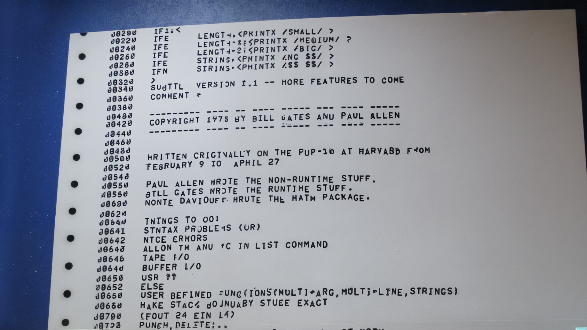 Microsoft, Code, Programmiersprache, Basic