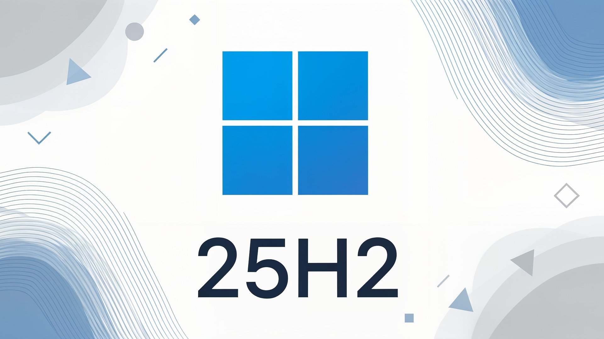 Microsoft, Betriebssystem, Update, Logo, Windows 11, Aktualisierung, Software, Desktop, Technologie, Upgrade, Hintergrund, 25H2, Windows 11 25H2, Farbverlauf, Wellen, Abstrakt, Bildschirmhintergrund, Blau-Grün