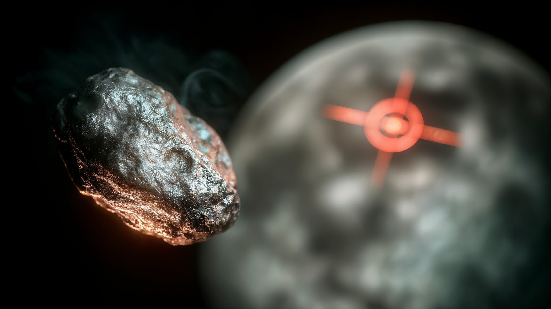 Wissenschaft, Raumfahrt, Astronomie, Zukunftstechnologie, Weltraumforschung, Astrophysik, Asteroid, Meteorit, Einschlag, Weltraumüberwachung, Planetenschutz, Zielerfassung, Weltraumgefahren, Planetenabwehr, Laserzielsystem