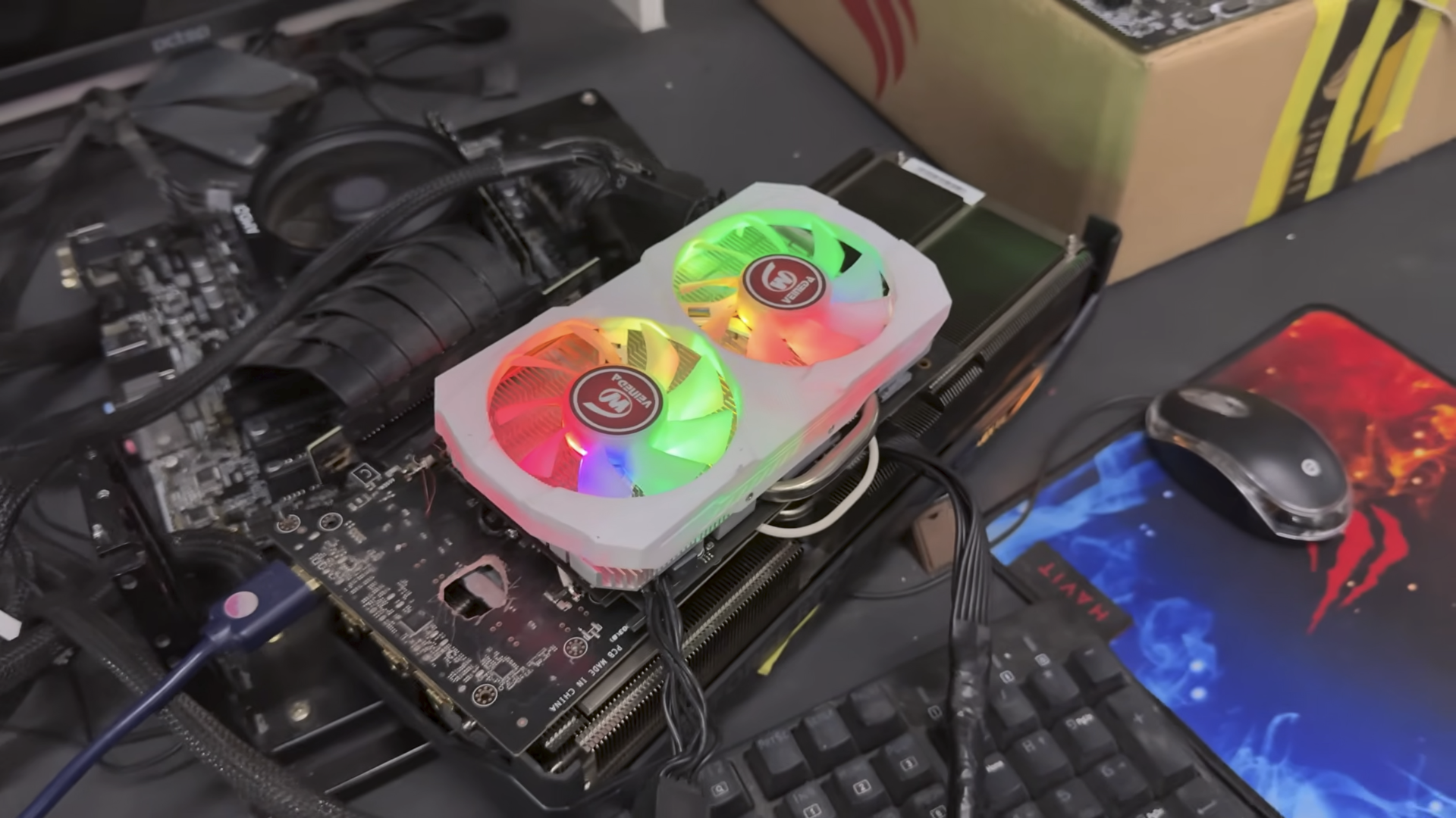Gpu, Grafikkarte, Mod, Lüfter, RGB, RTX 5070 Ti, Paolo Gomes