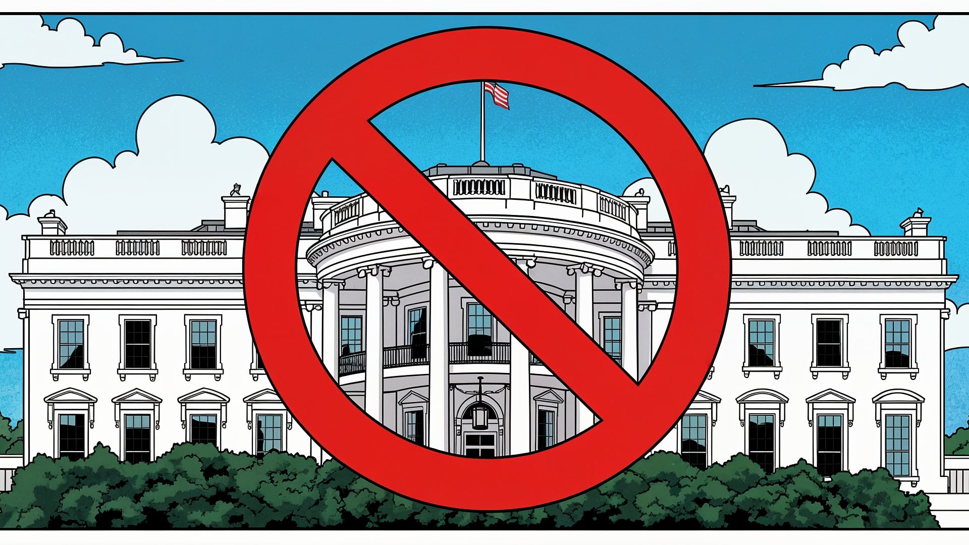 Usa, Weißes Haus, Verbot, US-Regierung, block, Amerika