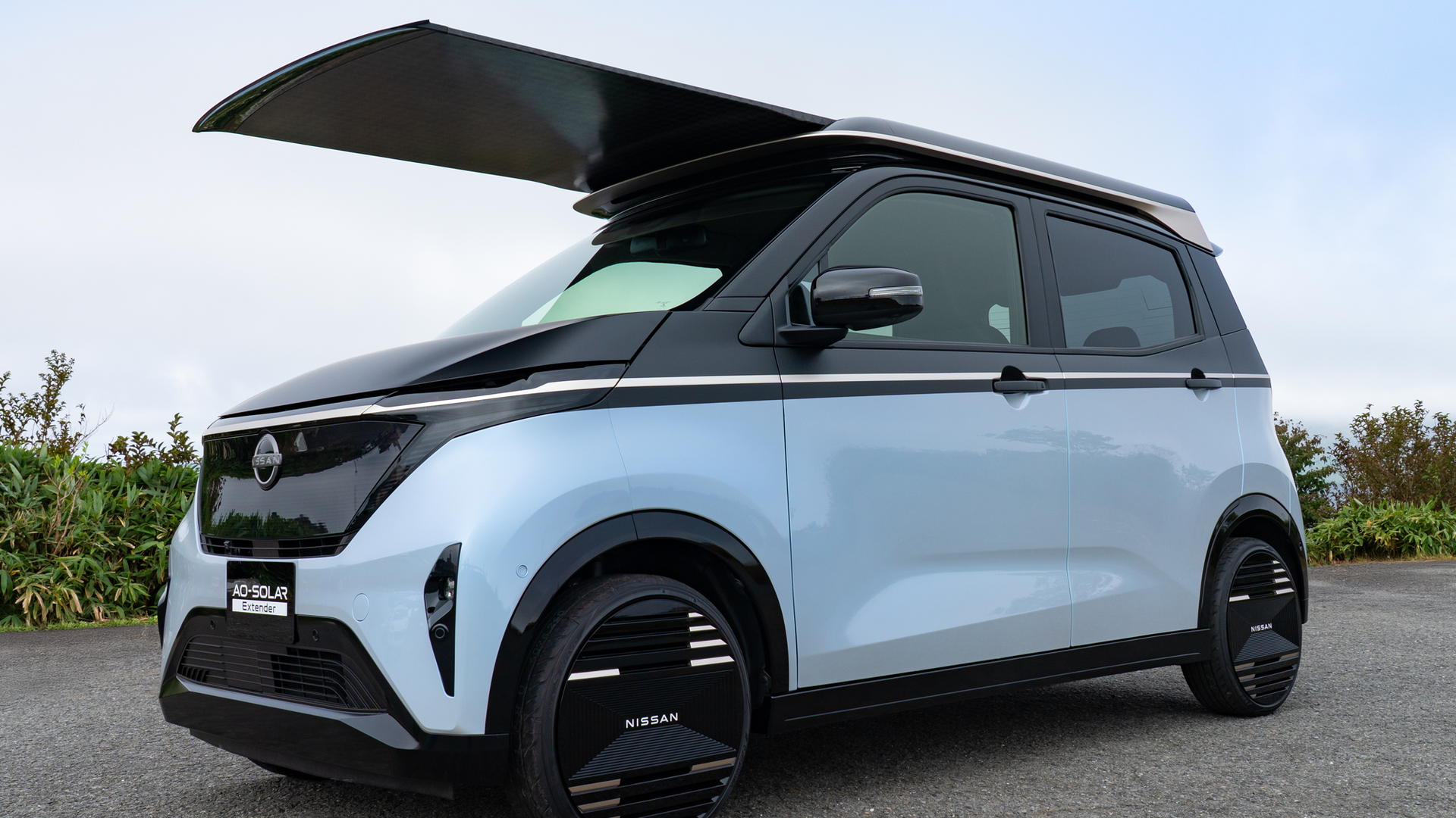 Elektroauto, EV, Solarpanel, Nissan, Nissan Sakura, Kei-Car, AO Solar Extender, Sakura