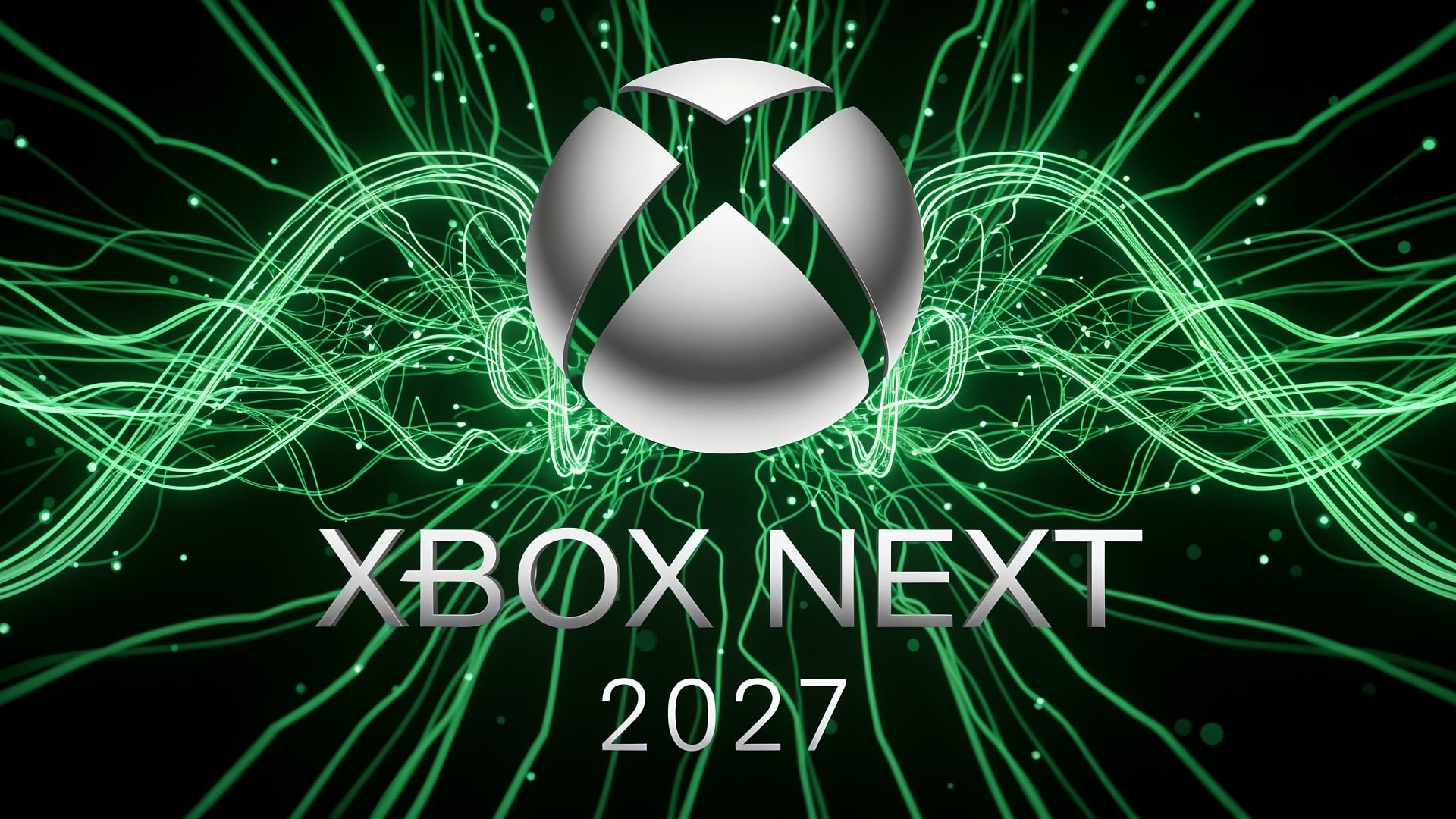 Microsoft, Technologie, Unterhaltungselektronik, Innovation, Elektronik, Zukunft, Hightech, Leiterplatte, Xbox Next, grüne Beleuchtung, Spielentwicklung, 2027, Gaming-Konsole, Digitale Ästhetik, Xbox 2027