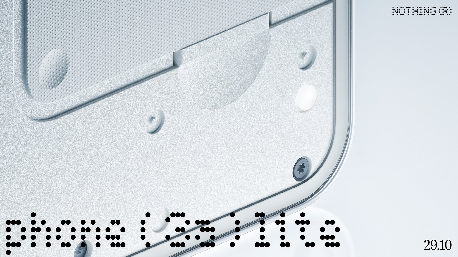 Carl Pei, Smartphone-Design, Innovative Technologie, Nothing Phone, modulares Design, LED-Beleuchtung, Glyph-Interface, transparentes Gehäuse, minimalistische Ästhetik, technisches Detail, weißes Smartphone, Smartphone-Rückseite, Nothing Tech