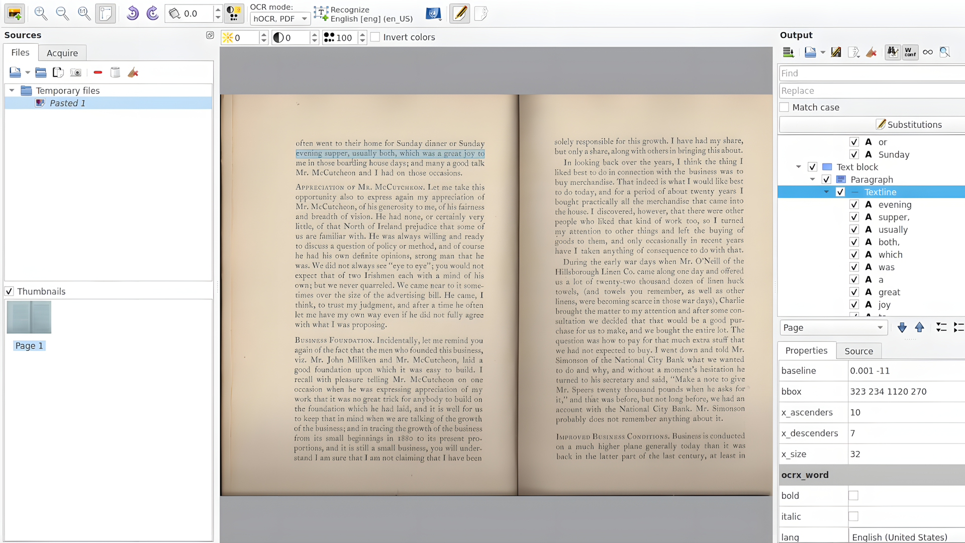 Texterkennung, Ocr, Optical Character Recognition, Tesseract, gImageReader