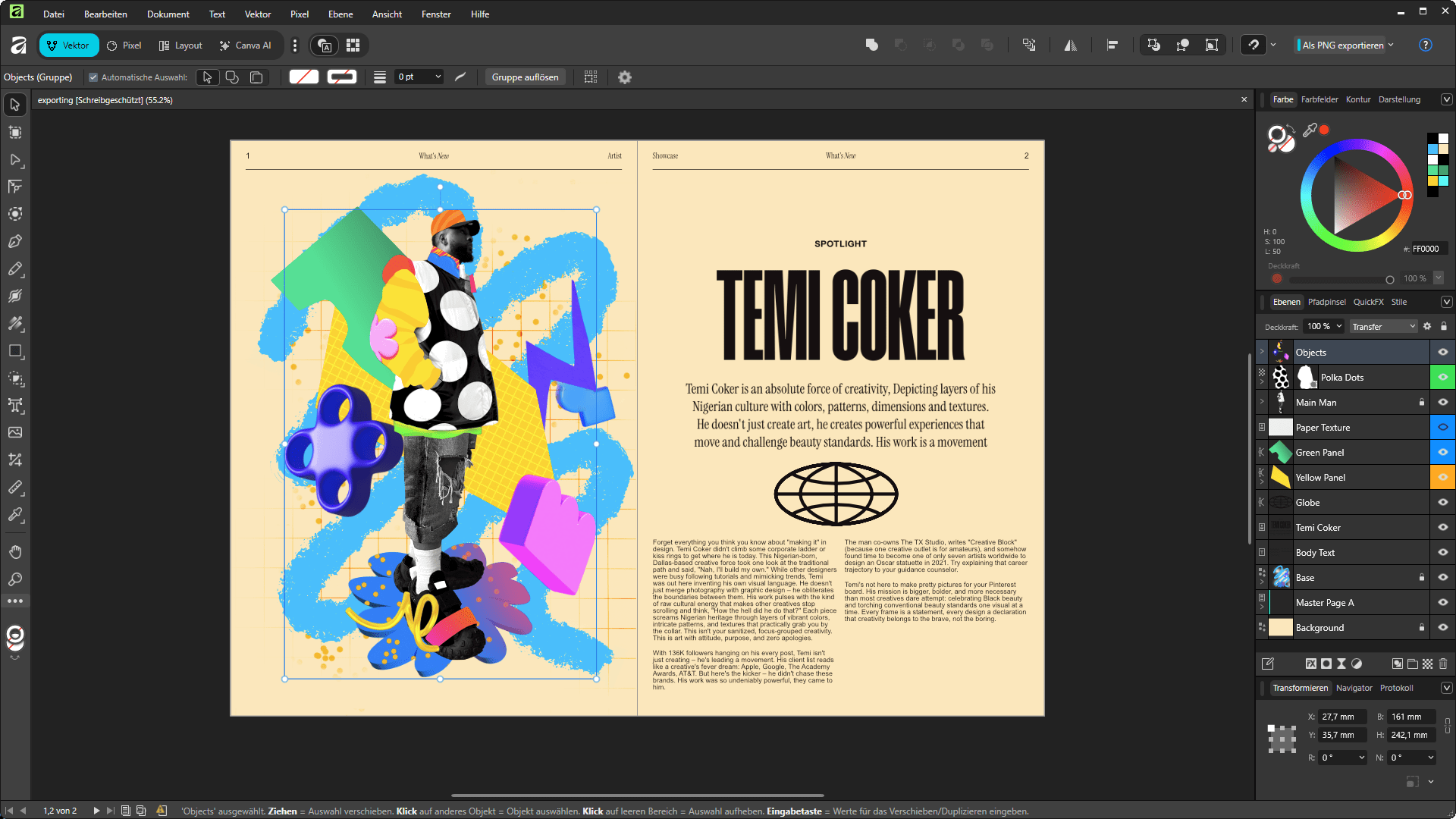 Grafik, Bildbearbeitung, Bildbearbeitungsprogramm, Affinity