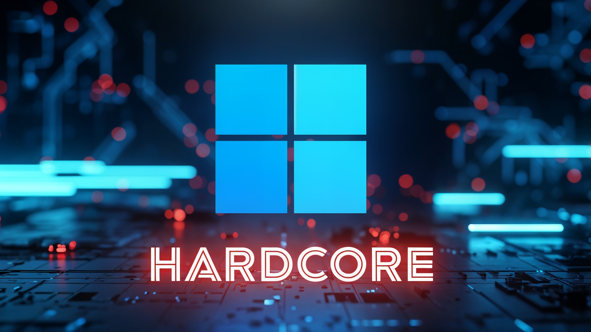 Microsoft, Betriebssystem, Windows, Windows 11, Daten, Netzwerk, Technologie, Digital, Futuristisch, Schaltkreis, Cyberspace, Computerchip, Hardcore