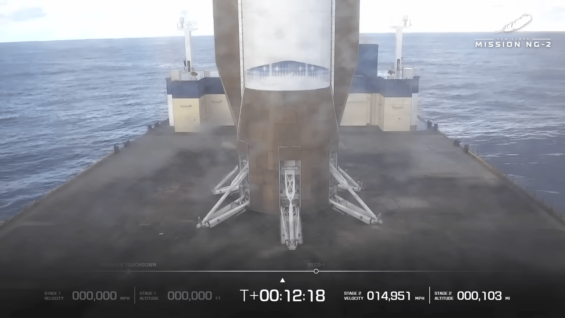 Rakete, Blue Origin, Landung, New Glenn, Booster