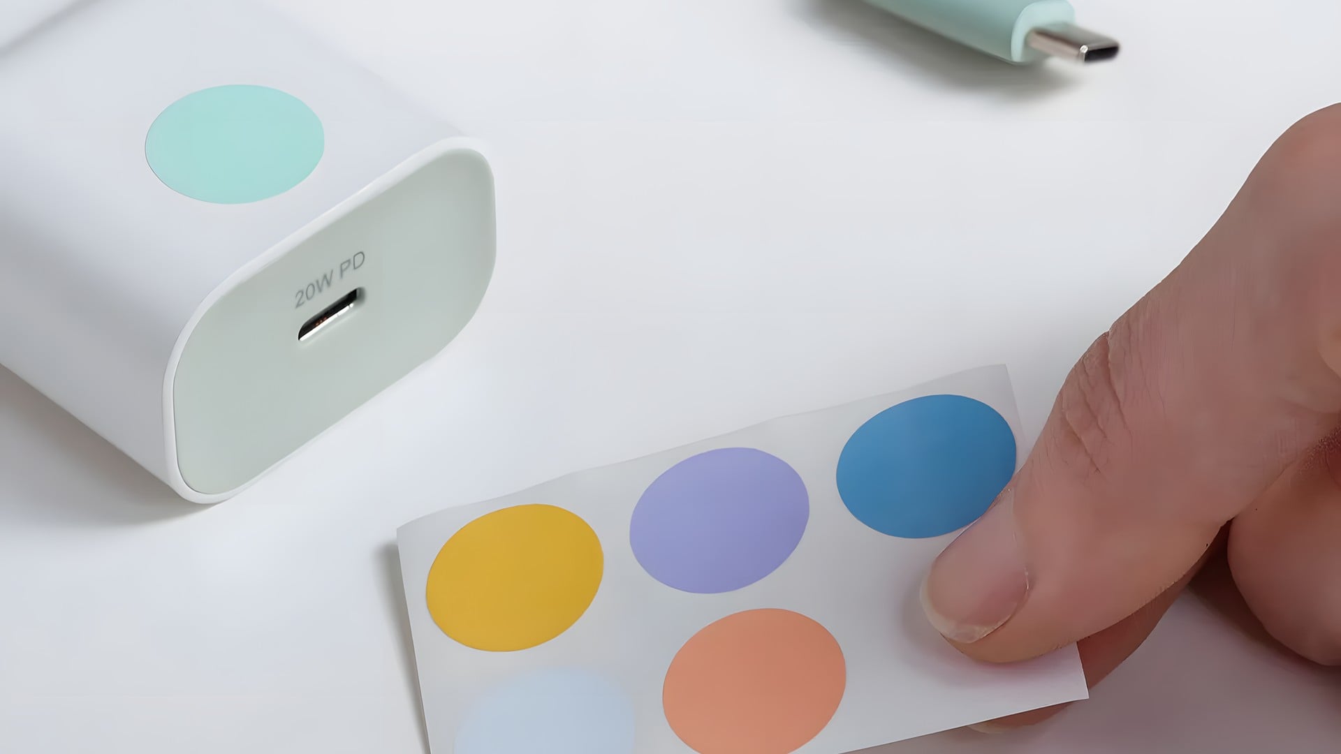 Stromversorgung, Ikea, Schnellladung, Sjöss, USB-C-Ladegerät, 20W PD, Mobilgeräte-Zubehör, Farbsticker, Smartphone-Ladegerät