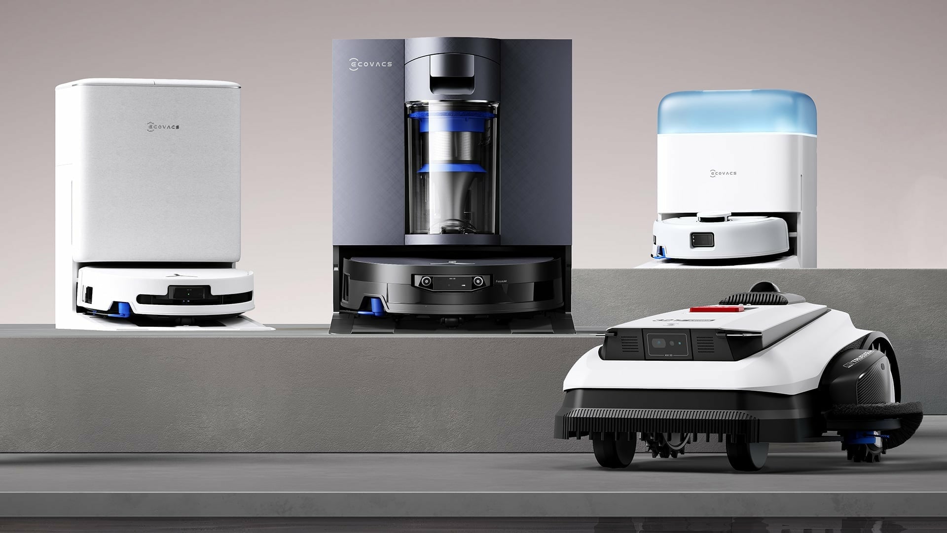 Smart Home, Haushalt, reinigung, Haushaltsgeräte, Smarthome, Saugroboter, Staubsaugerroboter, Wischroboter, Smart-Home, Wischfunktion, Saugen, Wischen, Ecovacs, Saugwischroboter, Reinigungsstation, Absaugstation, CES 2026, Mähroboter, Rasenmähroboter