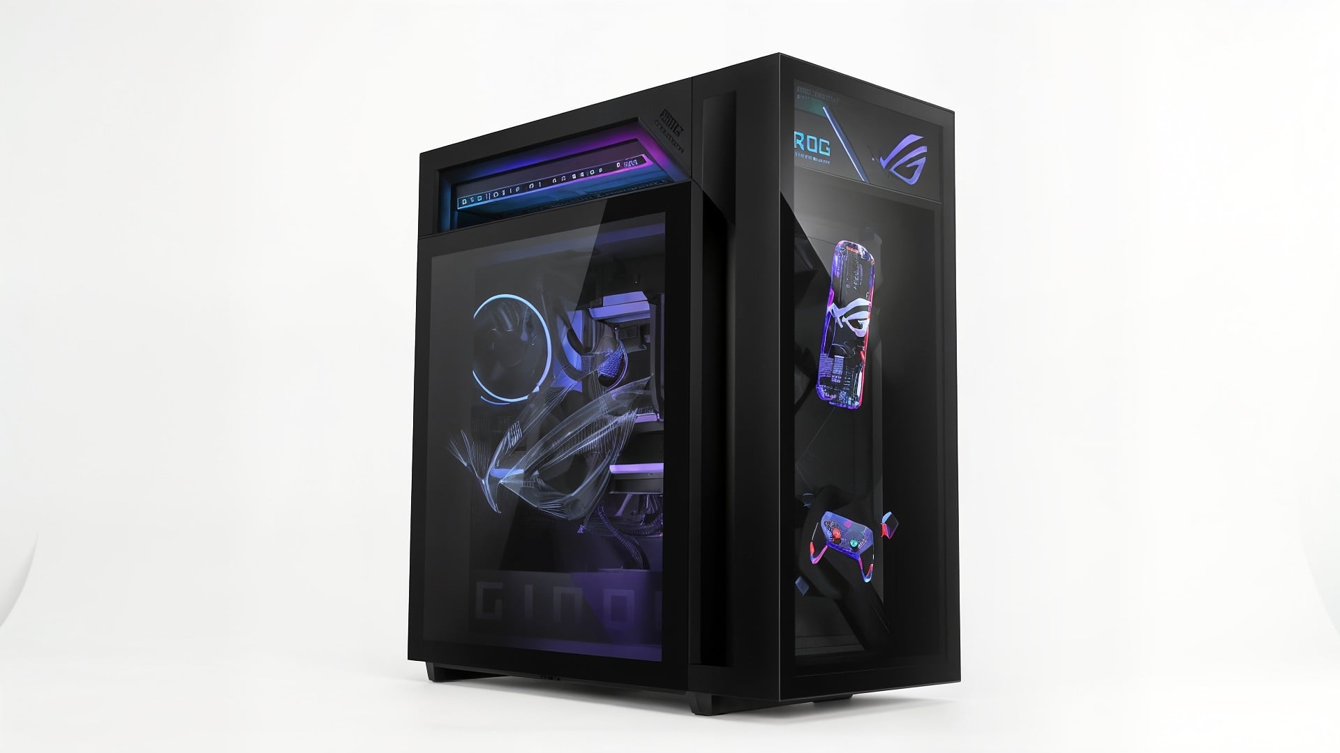 Hardware, Asus, gaming-pc, RTX 5090, CES 2026, Radeon RX 9070 XT, AMD Ryzen 9, ROG G1000, AniMe Holo, Holografische Lüfter