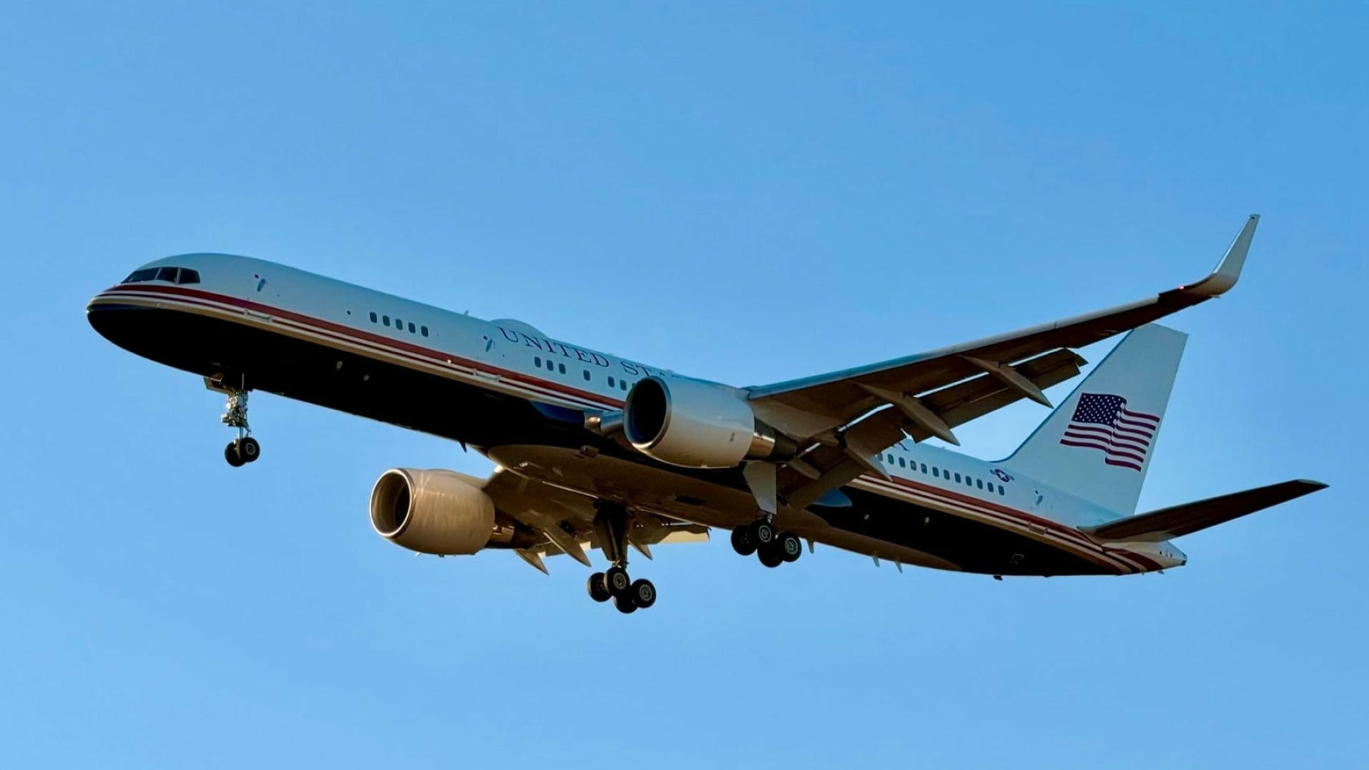 Usa, Flugzeug, Weißes Haus, C-32A, Air Force Two, Boeing C-32