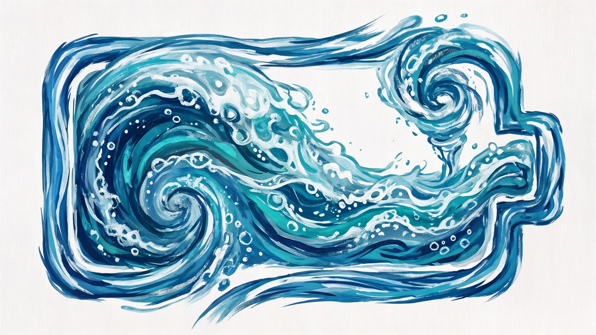 Akku, Energie, Batterie, Stromversorgung, Strom, Grafik, Energieversorgung, ökostrom, nachhaltigkeit, Wasser, Illustration, Energiespeicher, erneuerbare energie, Wellen, Umwelttechnologie, Wasserkraft, Konzeptbild, Batteriesymbol