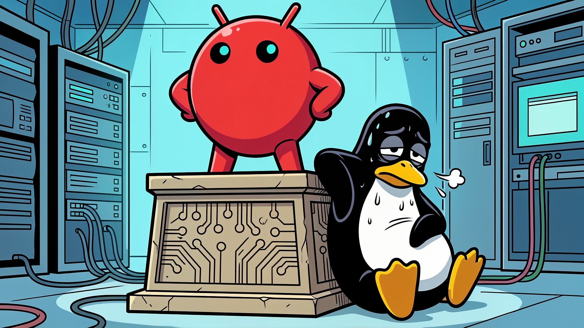 Ki, Künstliche Intelligenz, Linux, Serverraum, OpenClaw