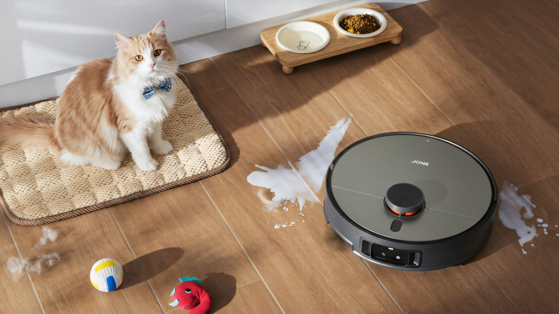 Smart Home, Haushalt, reinigung, Haushaltsgeräte, Staubsauger, Smarthome, Saugroboter, Staubsaugerroboter, Wischroboter, Wischfunktion, Smart-Home, Saugen, Wischen, Saugwischroboter, Reinigungsstation, Absaugstation, Nasssauger, JONR, JONR X9  Pro