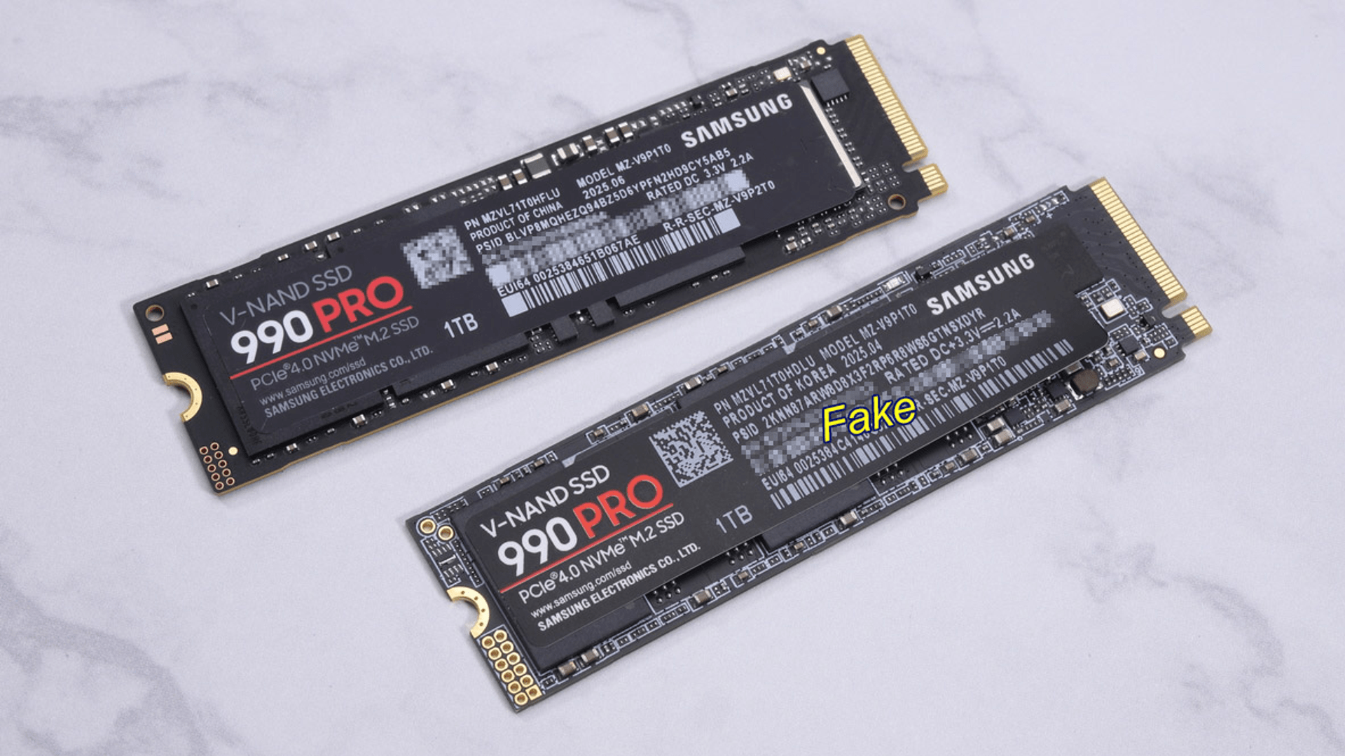 Samsung, Ssd, Solid State Drive, Fake, Fälschung, Klon, Kopie, Samsung 990 Pro, Samsung SSD, Samsung SSD 990 Pro