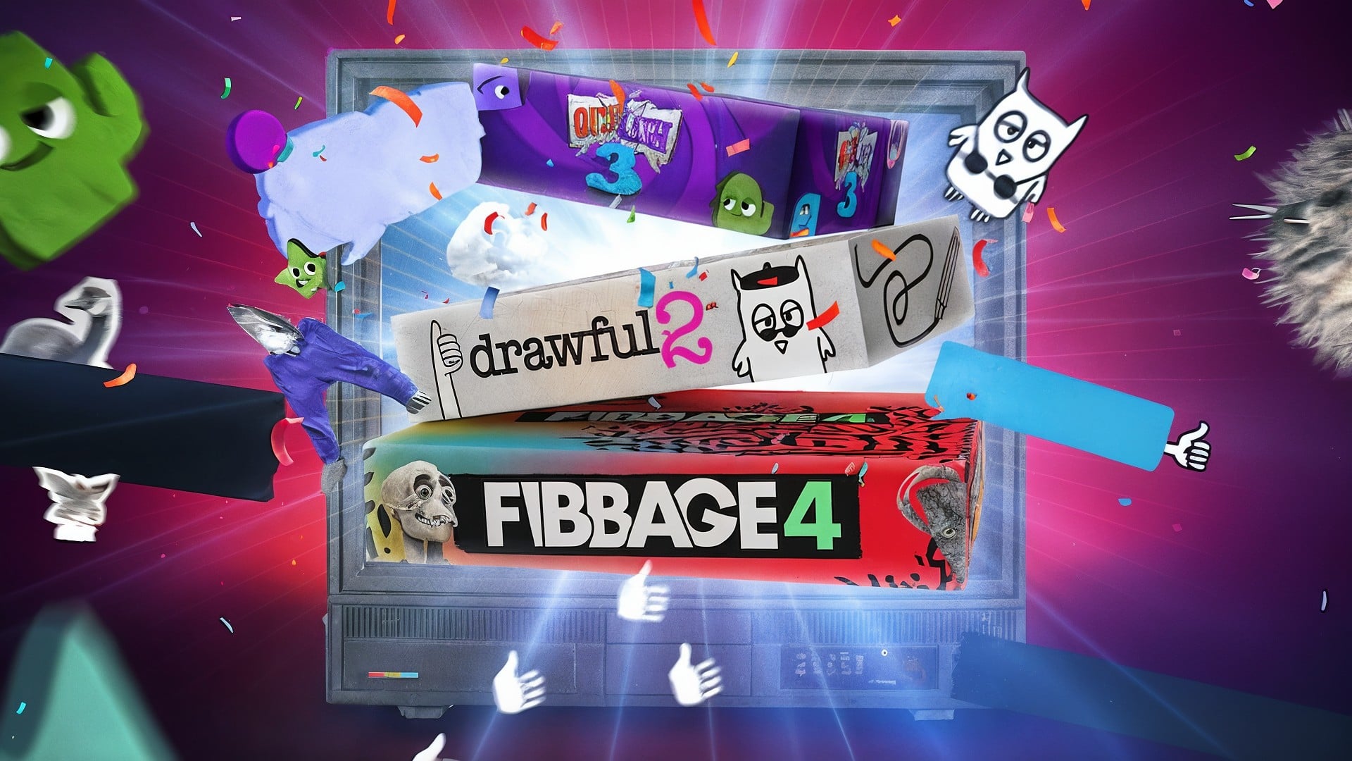 Spiele, Games, Netflix, Drawful 2, Fibbage 4, Quiplash 3, Jackbox Games