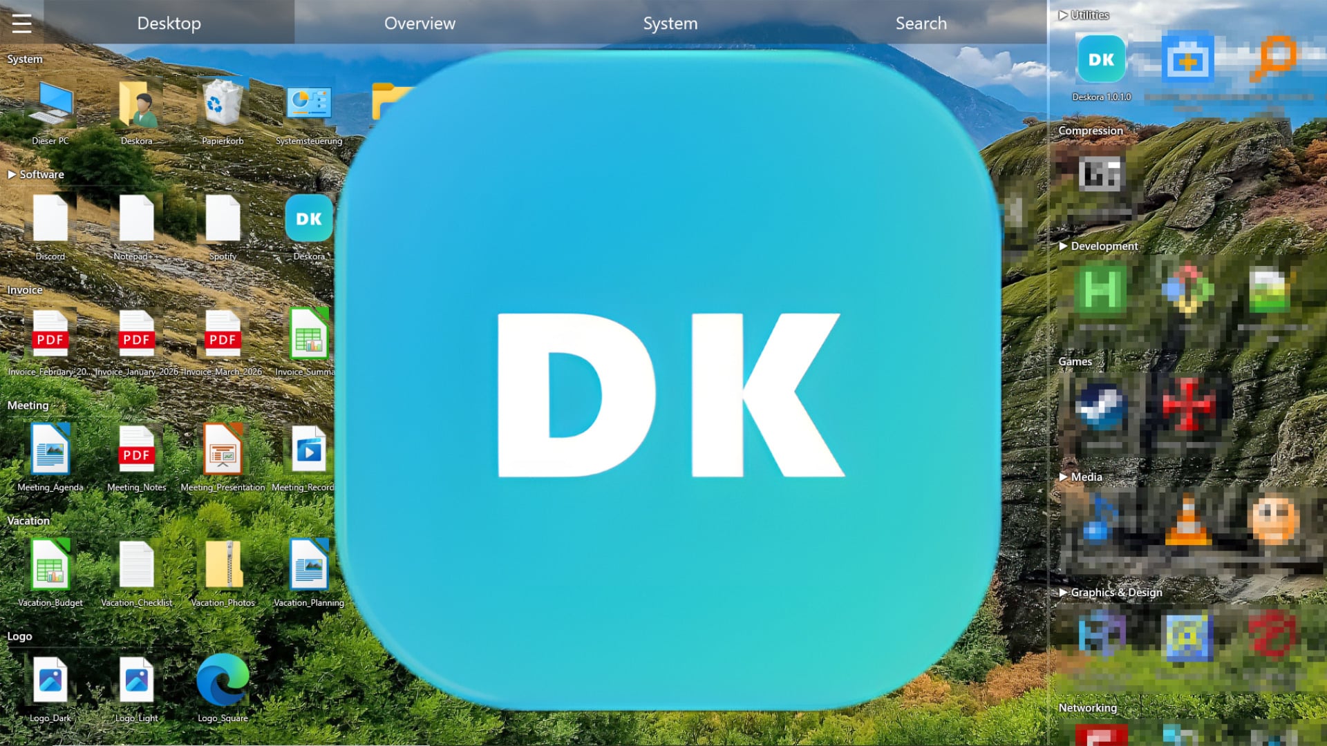 Windows, Desktop, Icons, Deskora