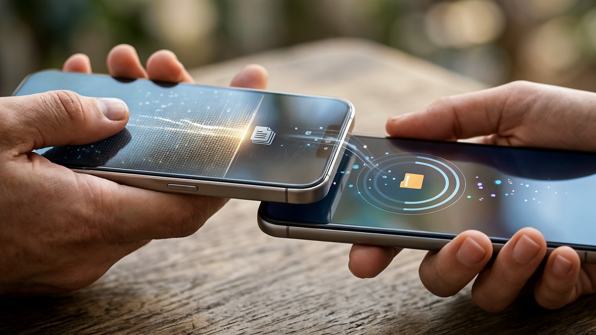 Smartphone, NFC, Datentransfer, Airdrop, dateiübertragung, Quick Share, Tap to Share