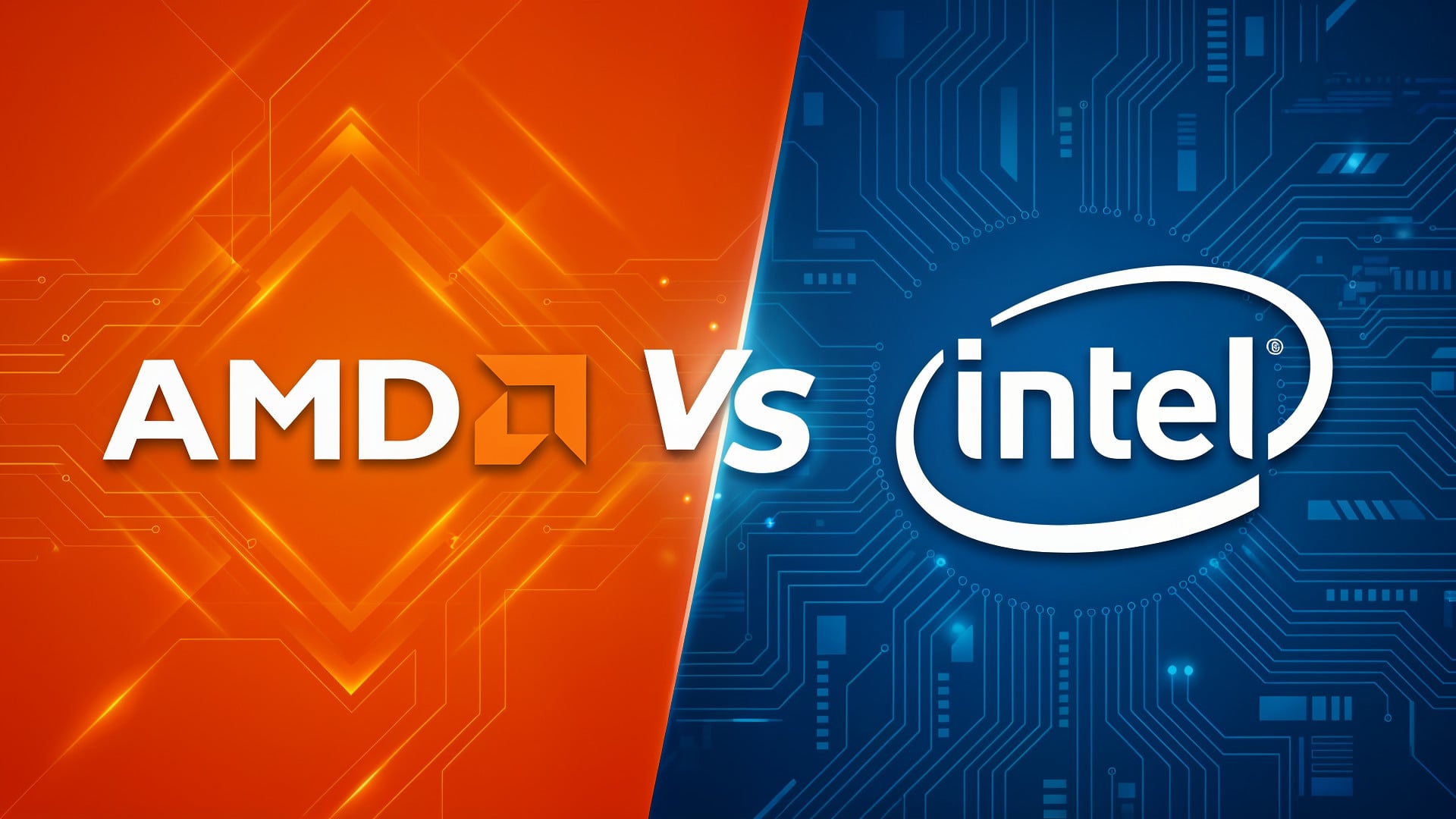 Logo, Intel, Amd, Chips, VS, Konkurrenzkampf, Duell, Rivalität