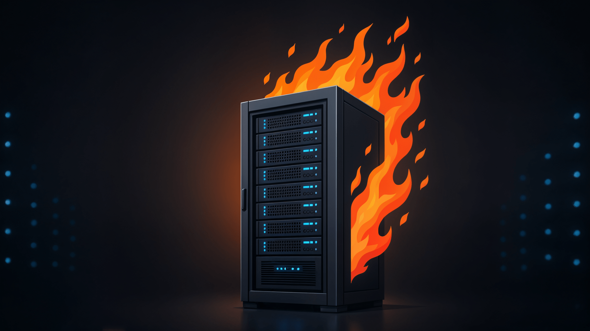 Server, Feuer, Brand, Datacenter, Serverfarm, Flammen, Systemausfall