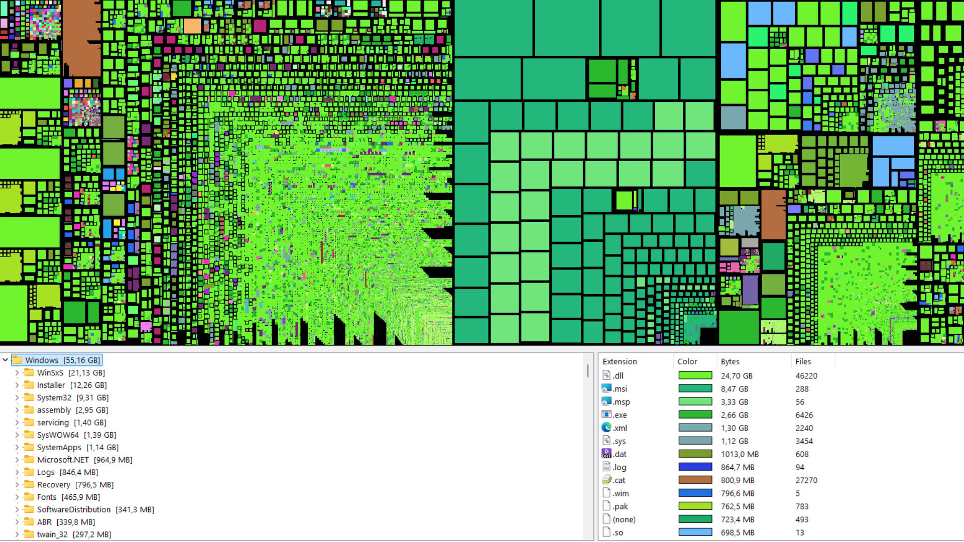 Dateien, Datenträger, Visualisierung, FileBricks
