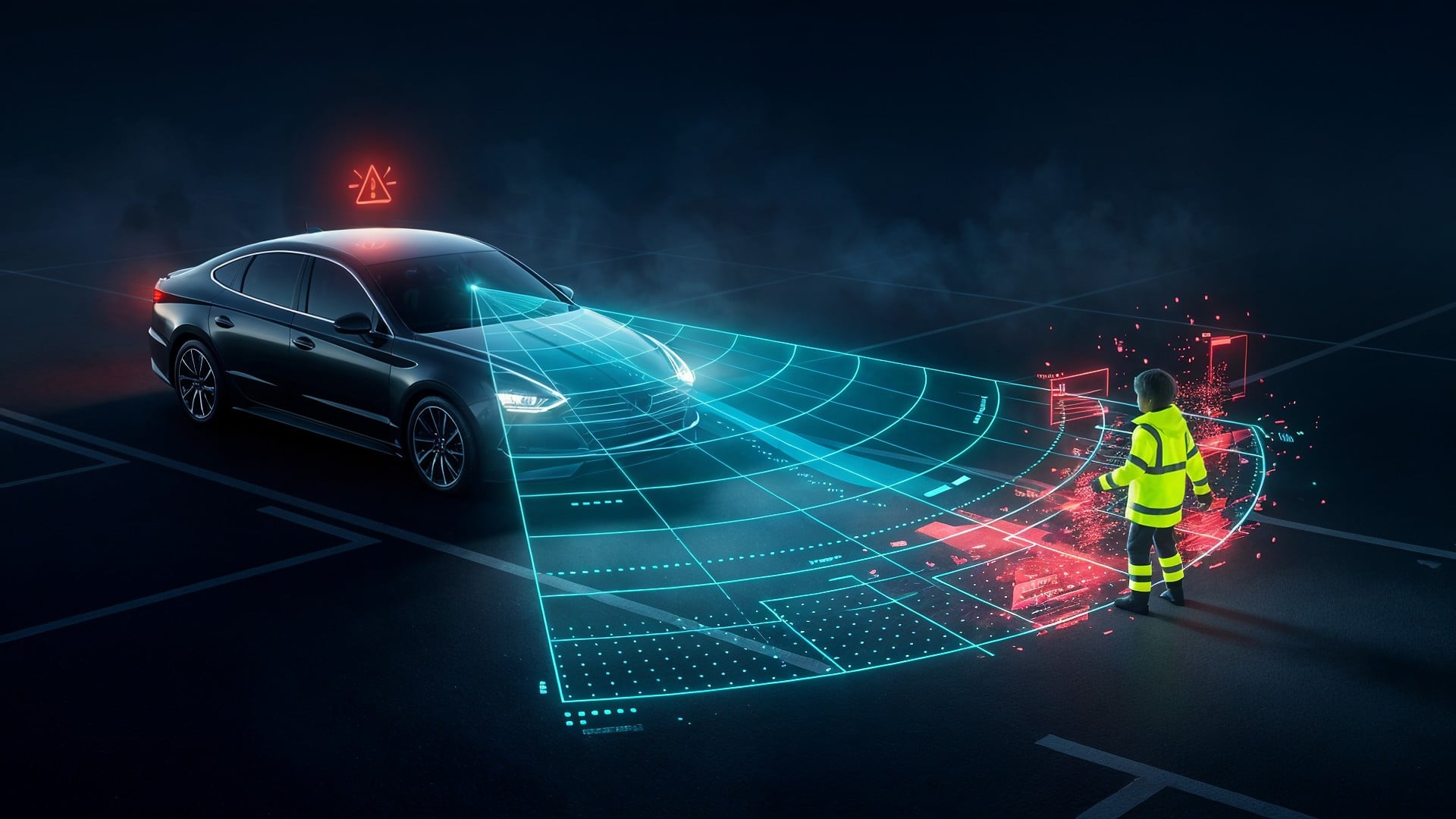 Auto, Technologie, PKW, autonomes Fahren, Kinder, SUV, Grid, Verkehrssicherheit, Sensorik, Softwareupdate, Adac, Datenvisualisierung, Tesla Model Y, Fahrerassistenzsystem, Fahrerassistenzsysteme, Kindersicherheit, Assistenzsysteme, Opel Astra, Mercedes CLA, Fußgängererkennung, Euro NCAP, Warnsymbol, Hyundai Tucson, Hologram, Kollisionsvermeidung, Notbremsassistent, Reflektoren, BYD Seal, Dacia Duster, Sicherheitsjacke, Parkszenario, Zukunftsfahrzeug, Fahrzeuginterface, Redaktionsbild