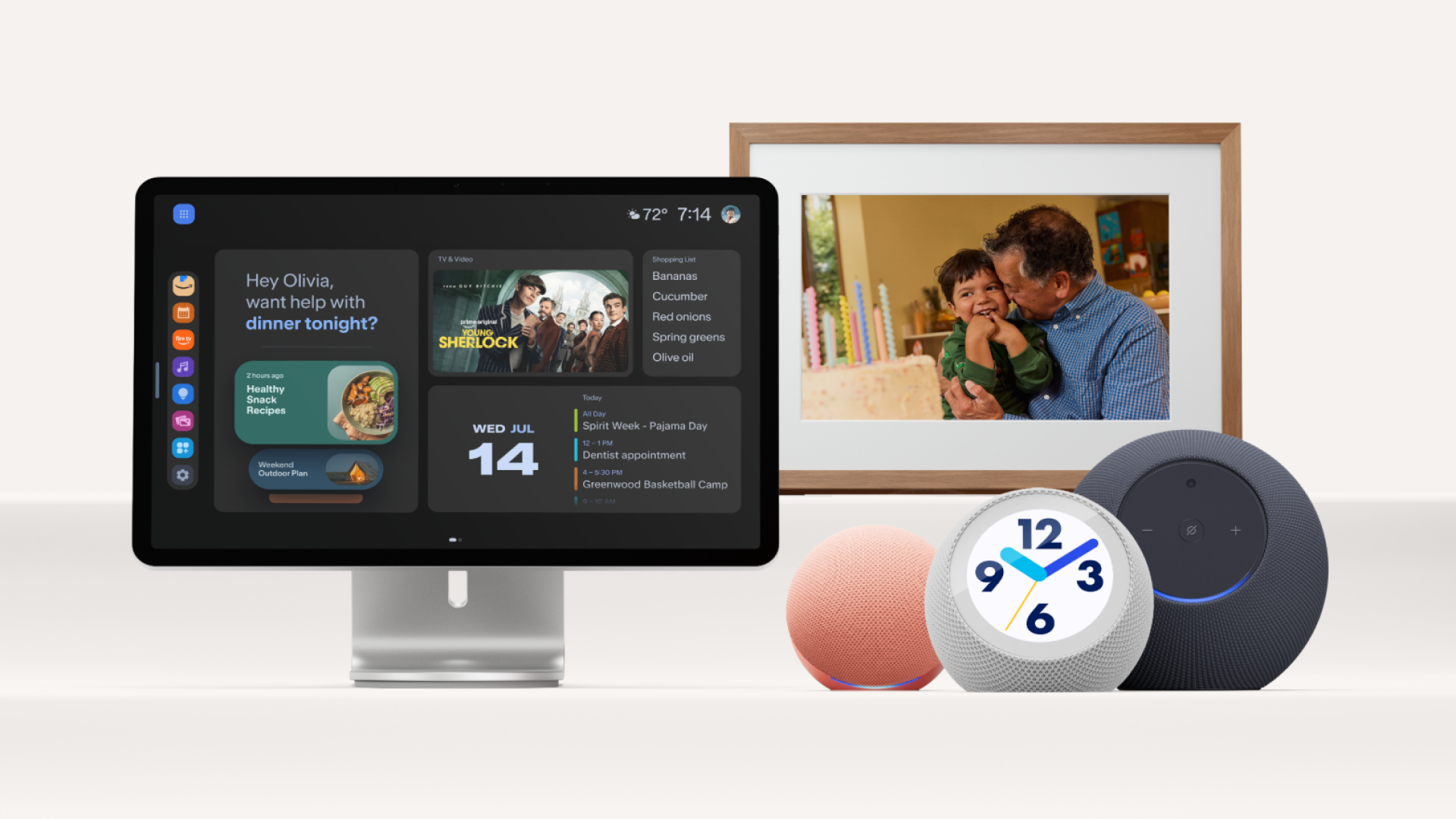 Amazon, Smart Home, Sprachassistent, Sprachsteuerung, Alexa, Smart Speaker, Echo Dot, Echo Show, Echo Studio, Alexa Photo Frame