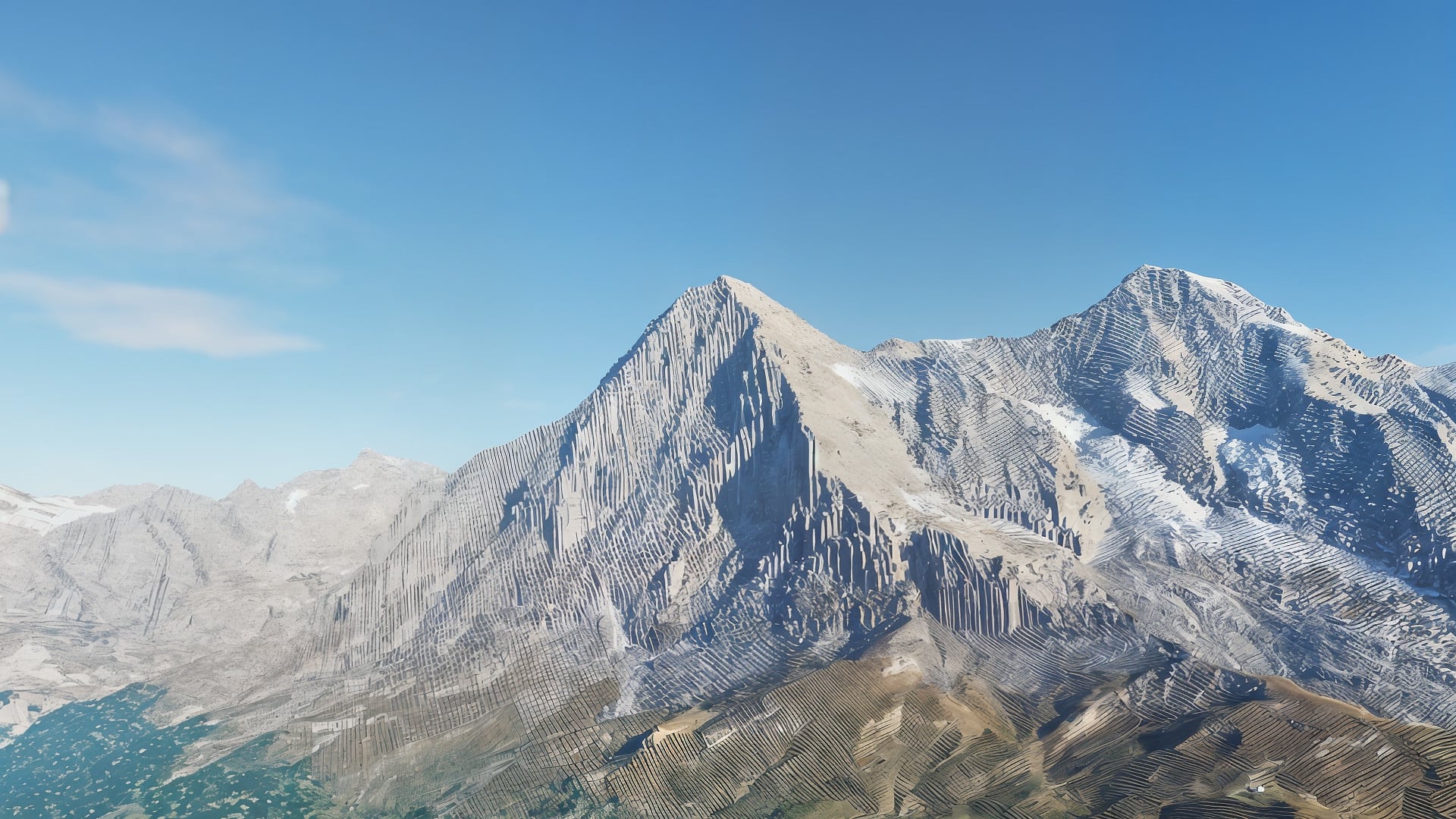Minecraft, Schweiz, Nachbau, Berg, Alpen, Gebirge, Eiger Nordwand