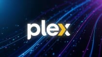 Logo, Technologie, Streaming-Dienst, plex, Lichteffekte, Digitale Unterhaltung, dynamisch, Medienserver, Markenpräsentation