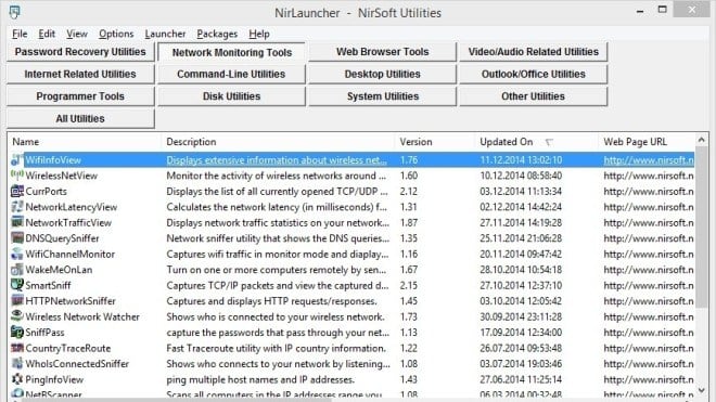 Tools, NirSoft, NirLauncher