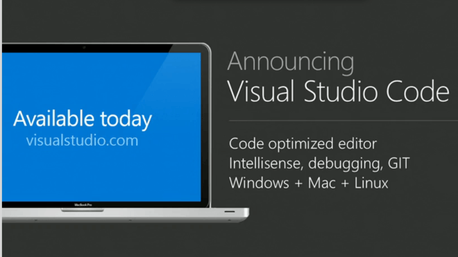 Build 2015, Visual Studio Code, Visual Studio 2015