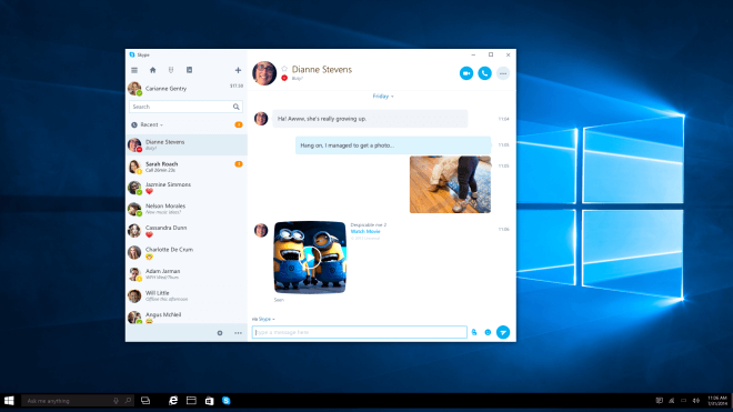 Windows 10, Skype, Skype Universal Windows Platform app