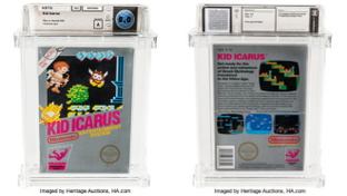 Spiel, Auktion, NES, rarit�t, Kid Icarus