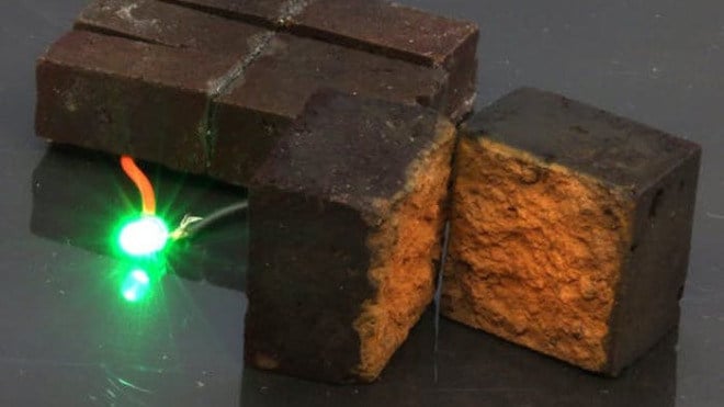 Energie, Led, Stromspeicher, Ziegelstein