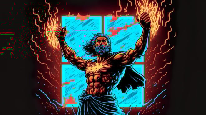 Midjourney, Illustration, God Mode, Windows God Mode, Gott Modus