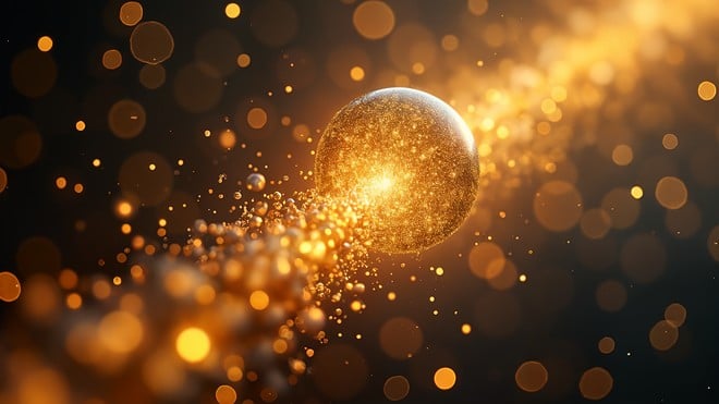 Physik, Gold, Teilchenphysik, Teilchen, Golden