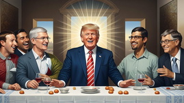 Donald Trump, Bill Gates, Tim Cook, Sundar Pichai