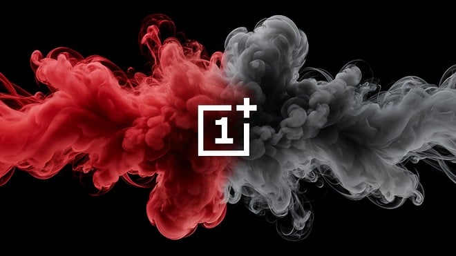 Smartphone, Logo, Design, Technologie, OnePlus, OnePlus Smartphone, Rauch, Rot, Grau, Produktwerbung