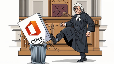 Gericht, Microsoft Office, digitale Souver�nit�t, Richter, M�lleimer