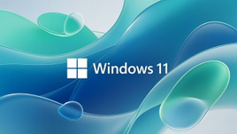 Microsoft, Betriebssystem, Logo, Windows 11, Technologie, Hintergrundbild, Windows 11 Logo, Abstrakt, Minimalistisch, Digitales Design, modern, Flie�ende Formen
