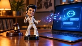 Klage, Musik, Urheberrecht, Mikrofon, Elvis, musikalische Noten, Popkultur-Figur