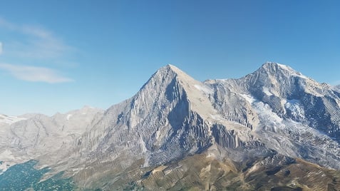 Minecraft, Schweiz, Nachbau, Berg, Alpen, Gebirge, Eiger Nordwand